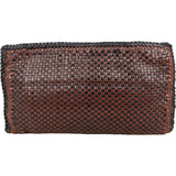 Prada Limited India Woven Leather Large Clutch Bag