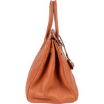 Hermès Brun Fjord Leather Birkin 35 Handbag xx leder - vintageandkickz