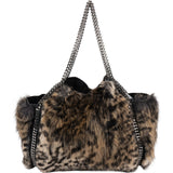 Stella McCartney Faux Fur Falabella 2 Way Shopper Tote Shoulder Bag