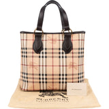 Burberry Nova-Check Monogram Tote Handbag