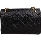 Chanel Quilted Lambskin 24K Gold Medium Double Flap Shoulder Bag