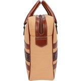 Yves Saint Laurent Canvas Greek Key Briefcase Handbag