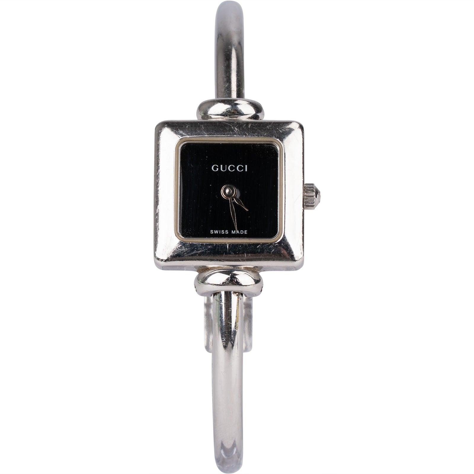 Gucci Silver Tone 1900L Women Watch - vintageandkickz