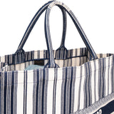 Christian Dior Striped Portofino Large Book Tote Handbag