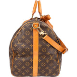 Louis Vuitton Monogram Canvas Keepall 55 Bandoulière Travel Bag
