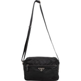 Prada Black Nylon Triangle Crossbody Bag