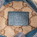 Gucci Grained Leather Monogram GG Canvas Crossbody Belt Bag