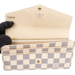 Louis Vuitton Monogram Damier Azur Sarah Wallet - vintageandkickz