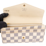 Louis Vuitton Monogram Damier Azur Sarah Wallet - vintageandkickz