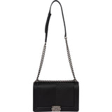 Chanel Chevron Quilted Lambskin Medium Boy Single Flap Crossbody Bag
