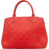 Louis Vuitton Leather Monogram Empreinte Montaigne MM Handbag