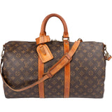Louis Vuitton Monogram Canvas Keepall 45 Bandoulière Travel Bag