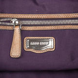 Miu Miu Leather Multicolor Patchwork Hobo Handbag