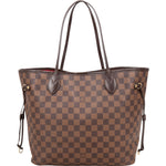 Louis Vuitton Monogram Damier Ebene Neverfull MM Shoulder Bag - vintageandkickz