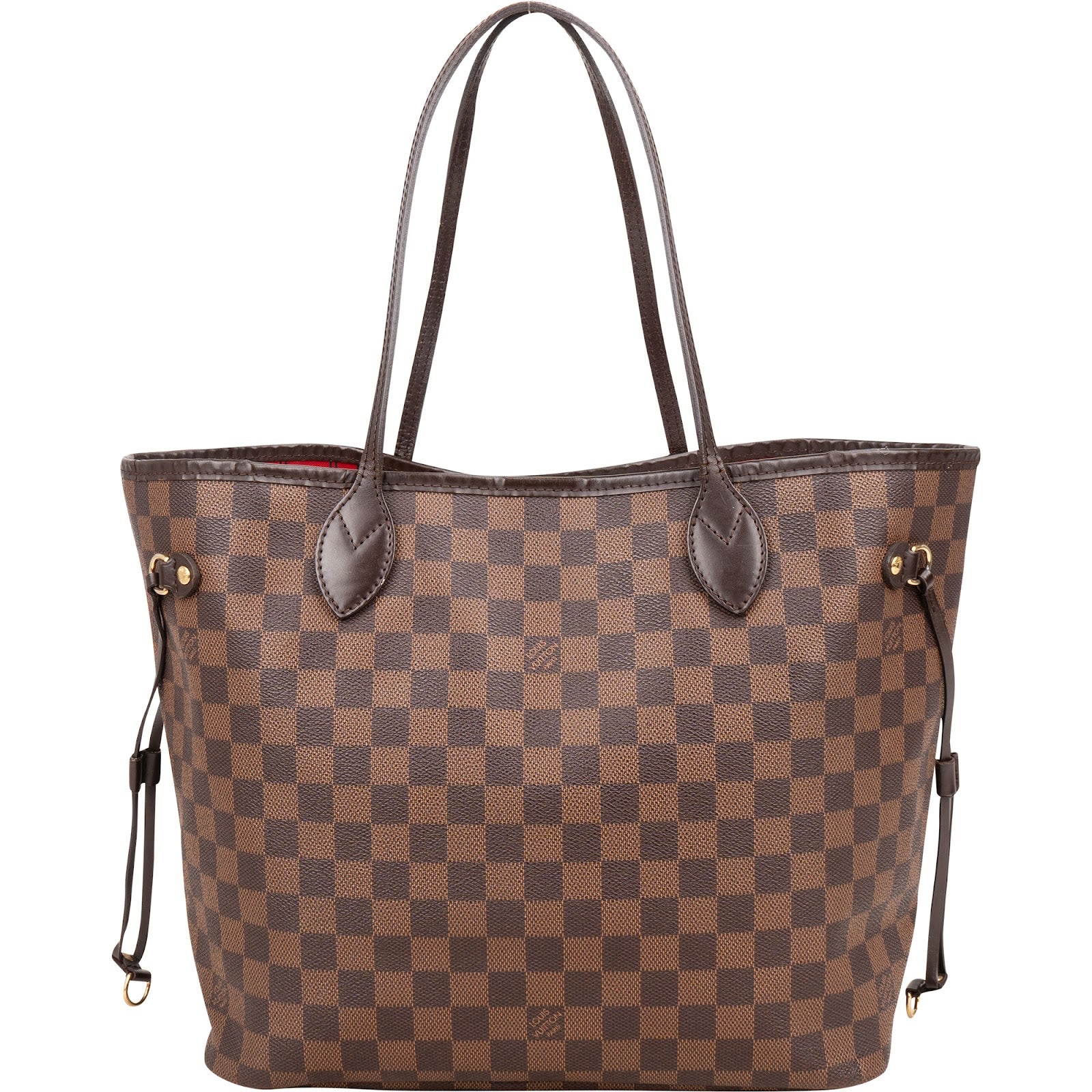 Louis Vuitton Monogram Damier Ebene Neverfull MM Shoulder Bag - vintageandkickz