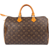Louis Vuitton Monogram Canvas Speedy 35 Handbag