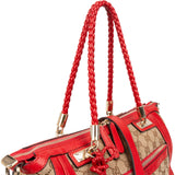 Gucci GG Monogram Bamboo Handbag