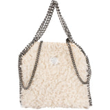 Stella McCartney Shearling  Falabella Fold Over Tote Crossbody Handbag