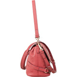 MCM Visetos Monogram Embossed Leather Patricia Saddle Shoulder Crossbody Bag