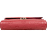 MCM Visetos Monogram Embossed Leather Millie Flap Crossbody Bag