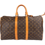 Louis Vuitton Monogram Canvas Keepall 45 Travel Bag