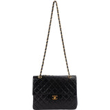 Chanel Quilted Lambskin 24K Double Flap Shoulder Bag