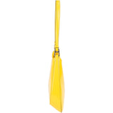 Prada Yellow Patent Leather Triangle Cleo Shoulder Bag