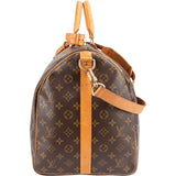 Louis Vuitton Monogram Canvas Keepall 55 Bandoulière Travel Bag