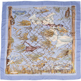 Hermès Grand Vent Silk Carre 90 Scarf Tuch