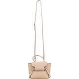 Celine Beige Leather Grained Calfskin Pico Nano Belt Crossbody Handbag