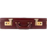 Cartier Bordeaux Leather Must de Cartier Vintage Briefcase Coffer Handbag
