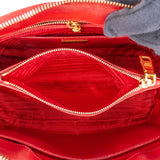 Prada Red Saffiano Leather Promenade Handbag