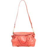 Miu Miu Vitello Lux Leather Bow Satchel Handbag