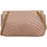 Gucci Chevron GG Marmont Matelassé Medium Shoulder Crossbody Bag