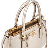 Prada Metallic Saffiano Leather Galleria Small Handbag