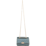 Valentino Quilted Leather Rockstud Spike Medium Chain Crossbody Bag