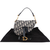 Christian Dior Oblique Trotter Monogram Canvas Mini Saddle Shoulder Bag
