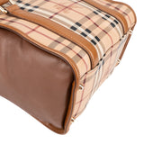 Burberry Haymarket Check Small Dinton Cube Drawstring Handbag