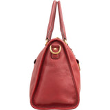 Prada Red Vitello Daino Leather Satchel City Handbag