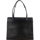 Louis Vuitton Noir Epi Leather Croisette PM Tote Handbag