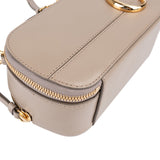 Chloé Taupe Leather C Vanity Mini Crossbody Bag