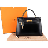 Hermès Box Calf Leather Kelly Sellier 32 Handbag
