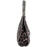 Stella McCartney Leopard Fur Print Falabella Tote Crossbody Handbag