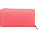 Prada Saffiano Leather Zip Around Wallet