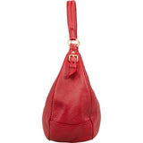 Prada Red Vitello Daino Leather Hobo Shoulder Bag