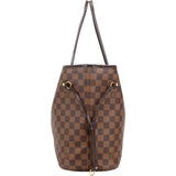 Louis Vuitton Monogram Damier Ebene Canvas Neverfull MM Shoulder Bag