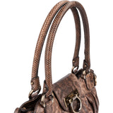Salvatore Ferragamo Python Marisa Satchel Shoulder Bag