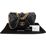 Chanel 19 Quilted Lambskin Large Single Flap Crossbody Bag