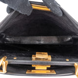Fendi Black Calfskin Peekaboo Handbag