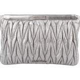 Miu Miu Metallic Matelassé Nappa Leather Clutch